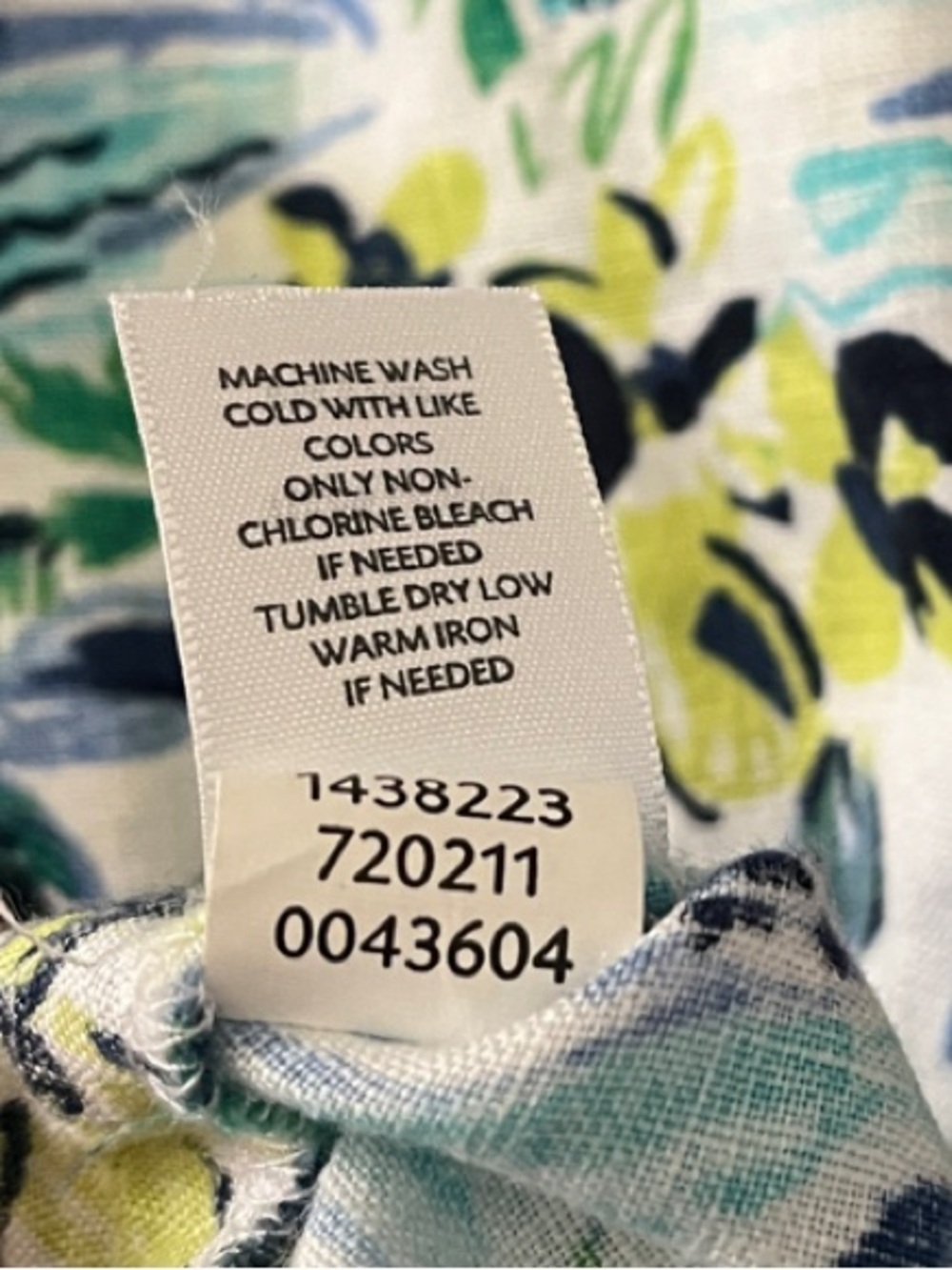 J Jill Linen Sleeveless Scenic Beach Villa Palm Tree Shift Tank Dress Large - Picture 4 of 9